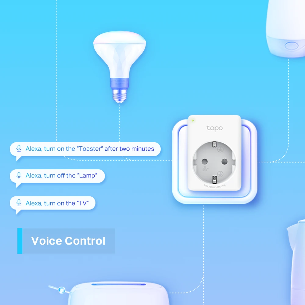 Miniatuur van TP-LINK wifi smart plug mini 10A 2-pack (Tapo P100)