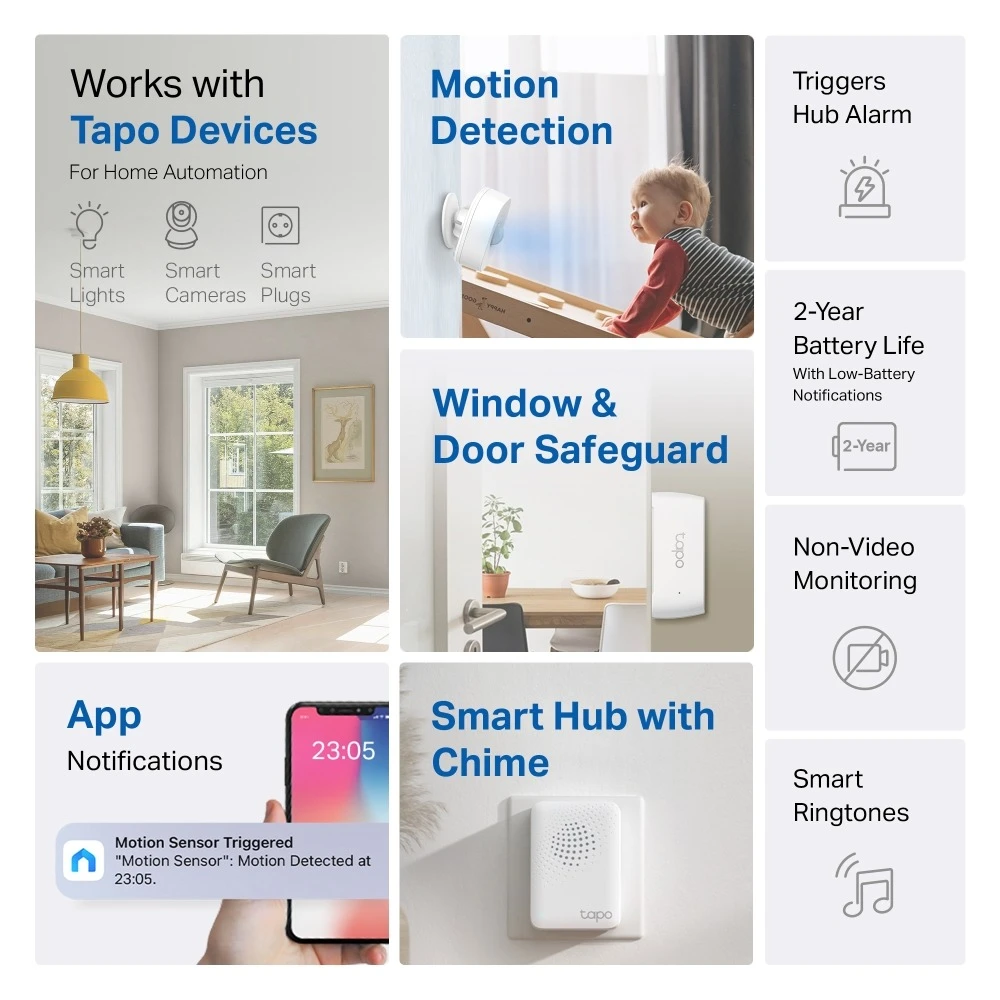Miniatuur van TP-LINK wifi smart sensor starterskit met bewegings- en deurraamsensor (Tapo T30 KIT)