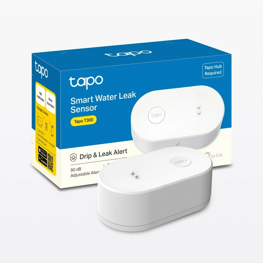 Miniatuur van TP-LINK smart waterlekkagesensor IP67 met alarm (Tapo T300)