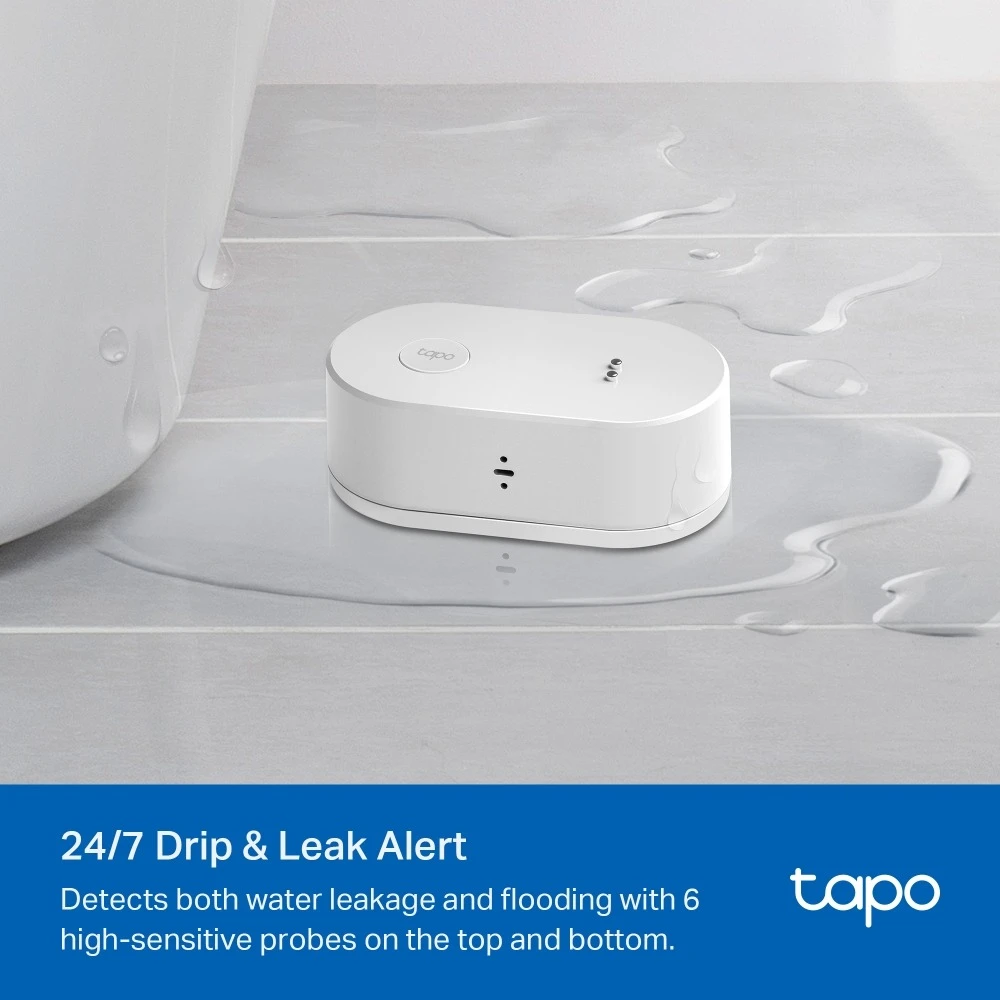 Miniatuur van TP-LINK smart waterlekkagesensor IP67 met alarm (Tapo T300)