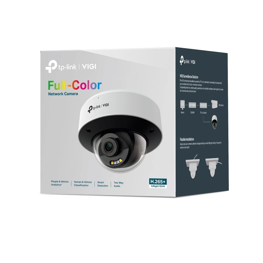 Miniatuur van TP-LINK netwerkcamera 4MP full-color PoE IP67 IK10 4mm (InSight S245)