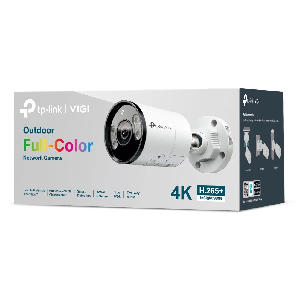 Miniatuur van TP-LINK netwerkcamera 8MP full-color PoE IP67 2.8mm (InSight S385)