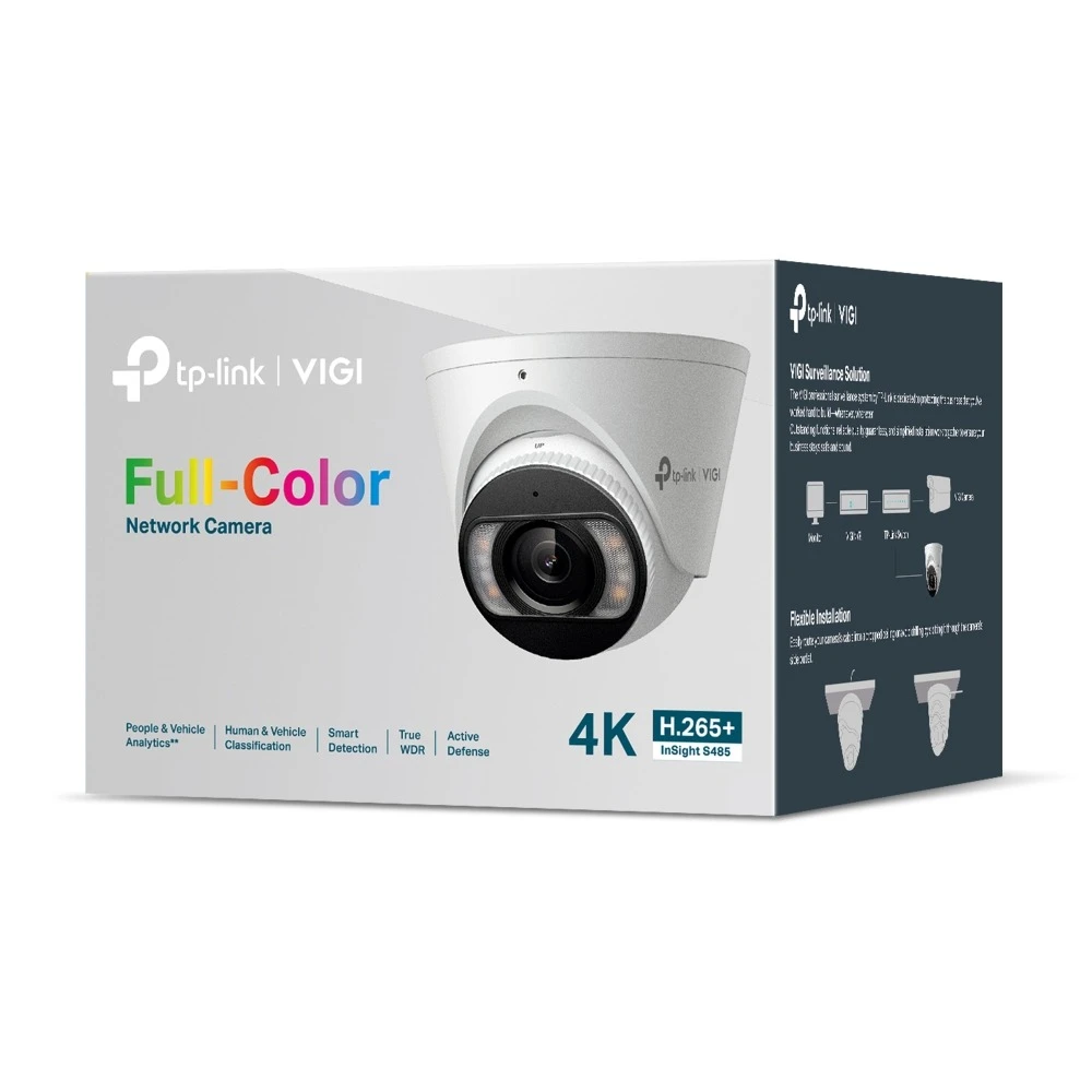 Miniatuur van TP-LINK netwerkcamera 8MP full-color analyse PoE IP67 4mm (InSight S485)