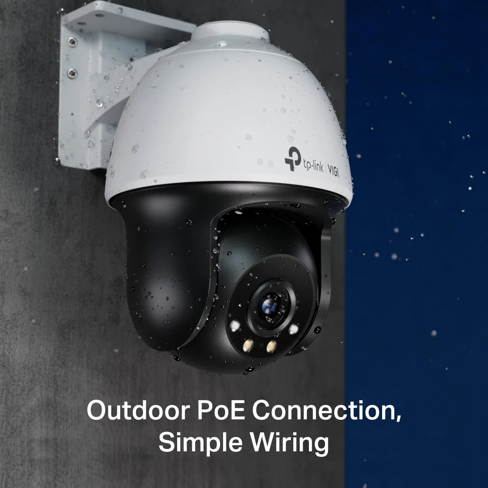 Miniatuur van TP-LINK netwerkcamera 4MP full-color pan/tilt PoE IP66 4mm (VIGI C540)