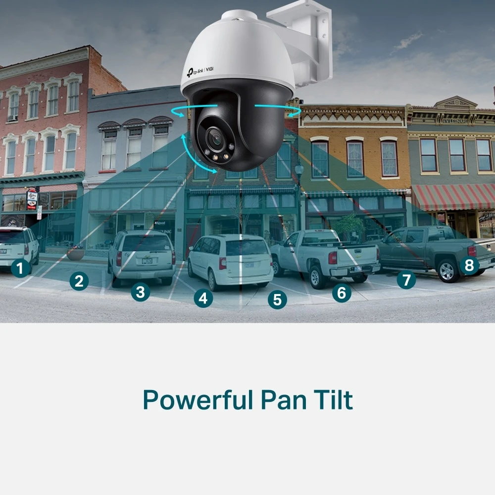 Miniatuur van TP-LINK netwerkcamera 4MP full-color pan/tilt PoE IP66 4mm (VIGI C540)