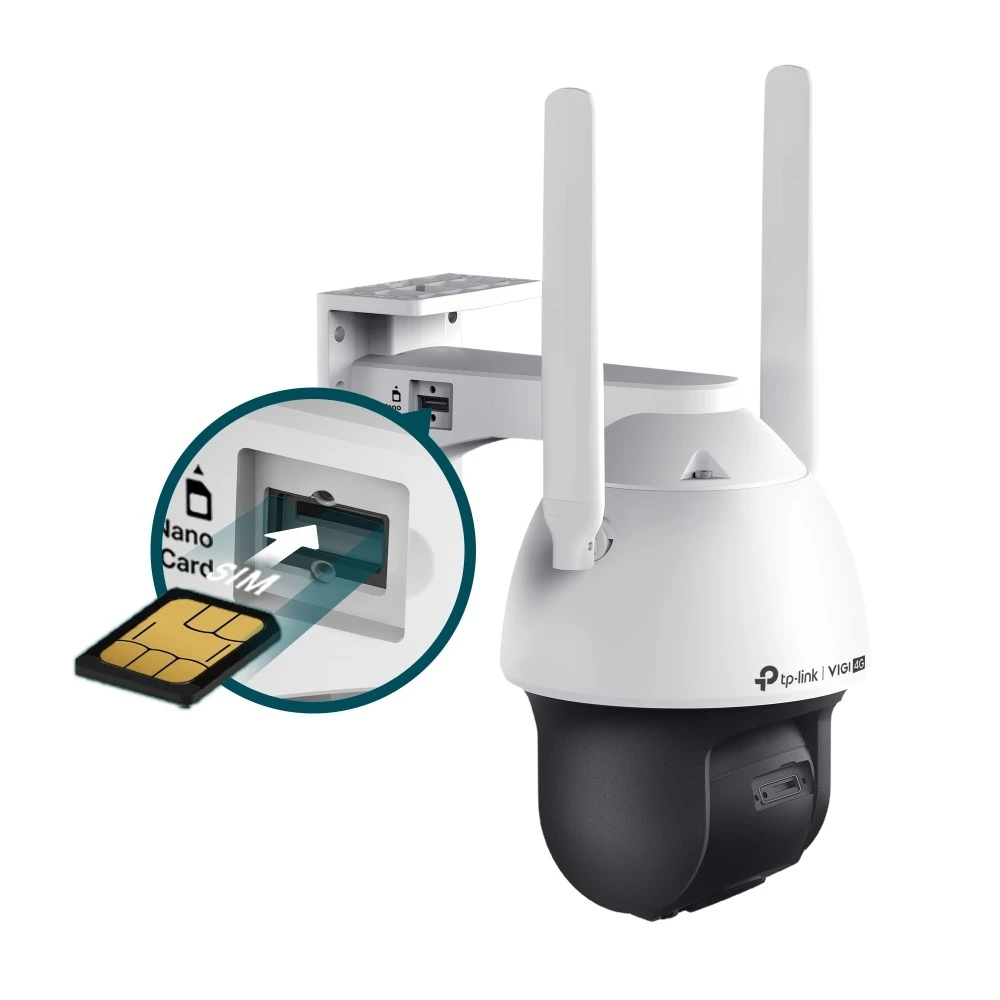 Miniatuur van TP-LINK netwerkcamera 4MP full-color 4G LTE pan/tilt IP66 4mm (VIGI C540-4G)