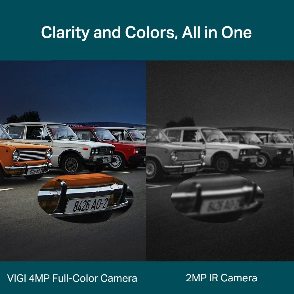 Miniatuur van TP-LINK netwerkcamera 4MP PoE full-color dual-lens varifocaal pan/tilt IP66 (VIGI C540V)