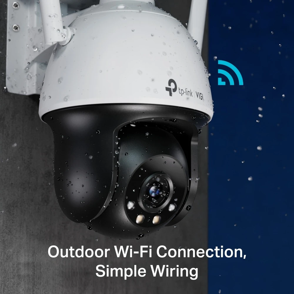 Miniatuur van TP-LINK netwerkcamera 4MP WiFi full-color pan/tilt IP66 4mm (VIGI C540-W)