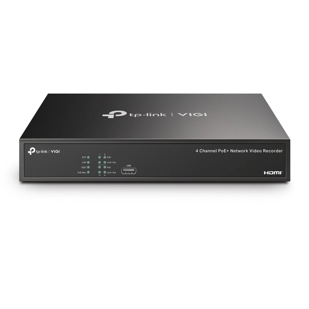 Miniatuur van TP-LINK netwerk video recorder 4-kanaals PoE+ 53W 2TB (VIGI NVR1004H-4P-2TB)