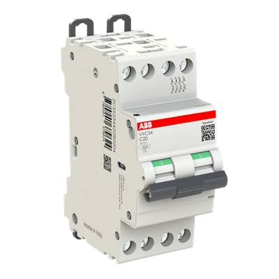 Miniatuur van ABB Vynckier Unibis automaat 3kA 4-polig C20 (VYC34C20)