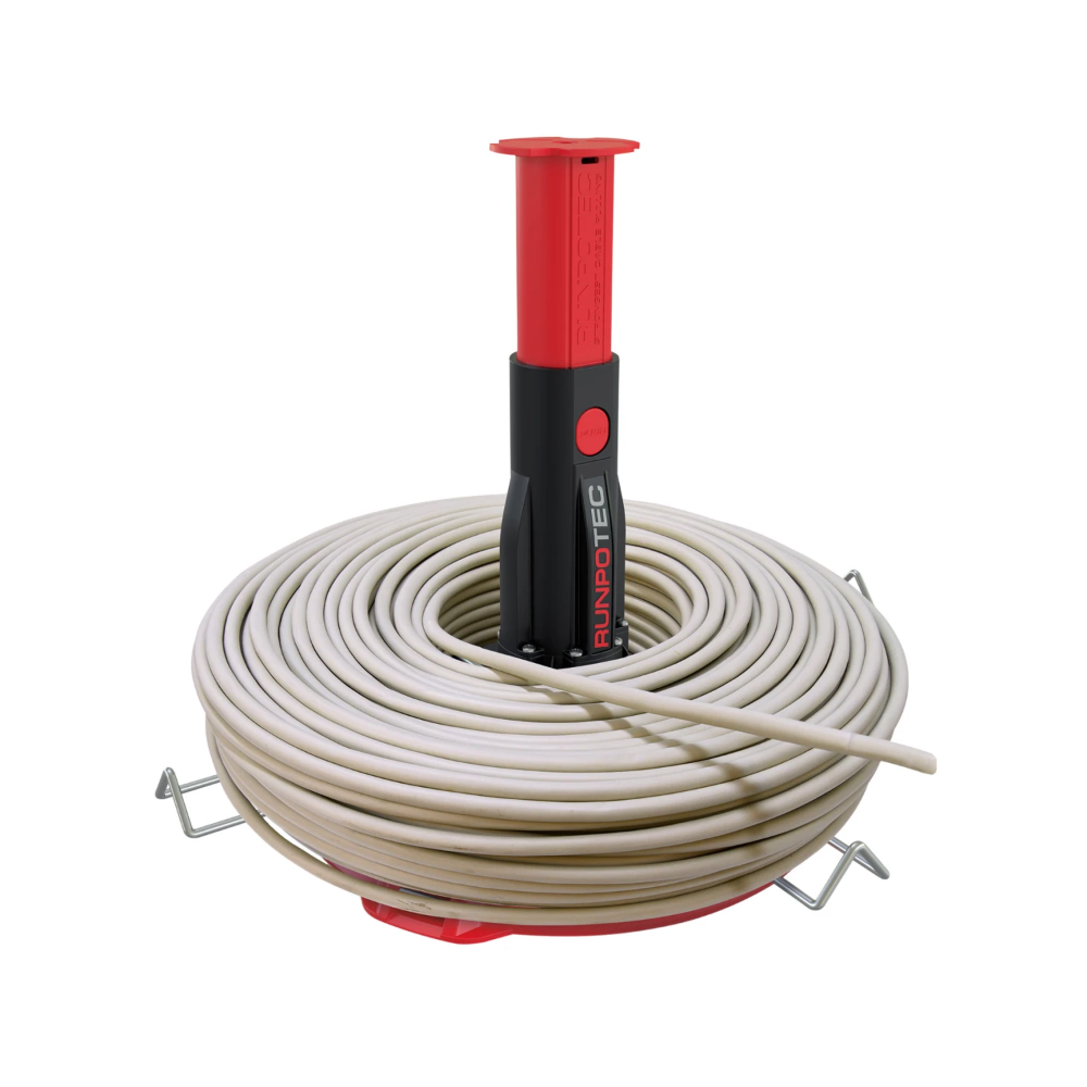 Miniatuur van Runpotec Kabeltrekset 30m met lengtemeter + XB300 met centreerdoorn in koffer (10224)