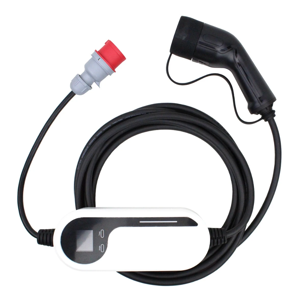 Miniatuur van Loady mobiele laadpaal 11kW met app CEE 16A 3-fase naar type 2 kabel 5 meter (CX-PC-CEE-T2-3P-16A-5M-APP)