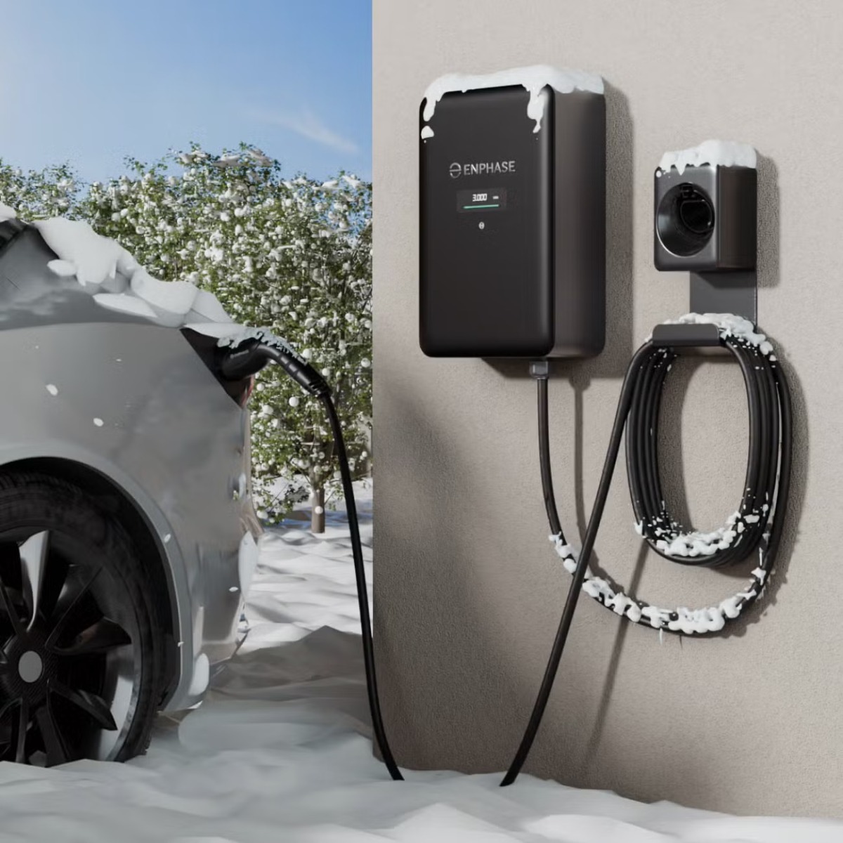 Miniatuur van Enphase IQ EV Charger 2 laadpaal 22kW MID type 2 socket - zwart (IQ-EVSE-EU-3032-0005-1300)
