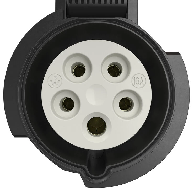 Miniatuur van Walther CEE wandcontactdoos 32A 5-polig 6h IP54 rood (FW130506SK)