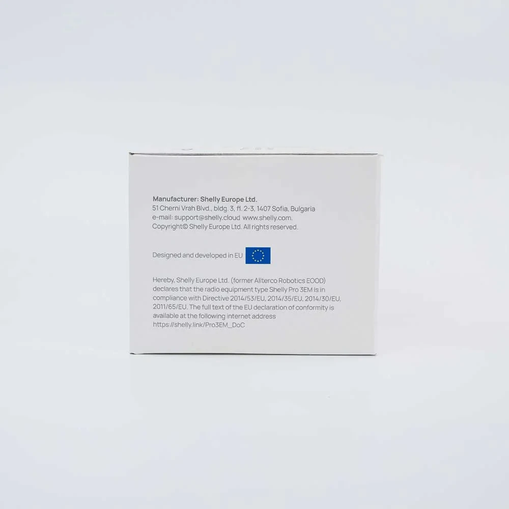 Miniatuur van Shelly Pro 3EM 120A V2 energiemeter 3-fase met 3x CT klem 120A DIN-rail