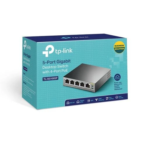 Miniatuur van TP-LINK unmanaged netwerk switch 5-poorts 10-1000 Mbps (TL-SG1005P)