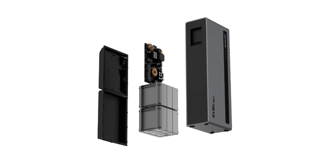 Miniatuur van Conow plug & play balkon thuisbatterij 6kWh >6000 cycli IP65 - powerd byTuya (Atlas 6000 AC)
