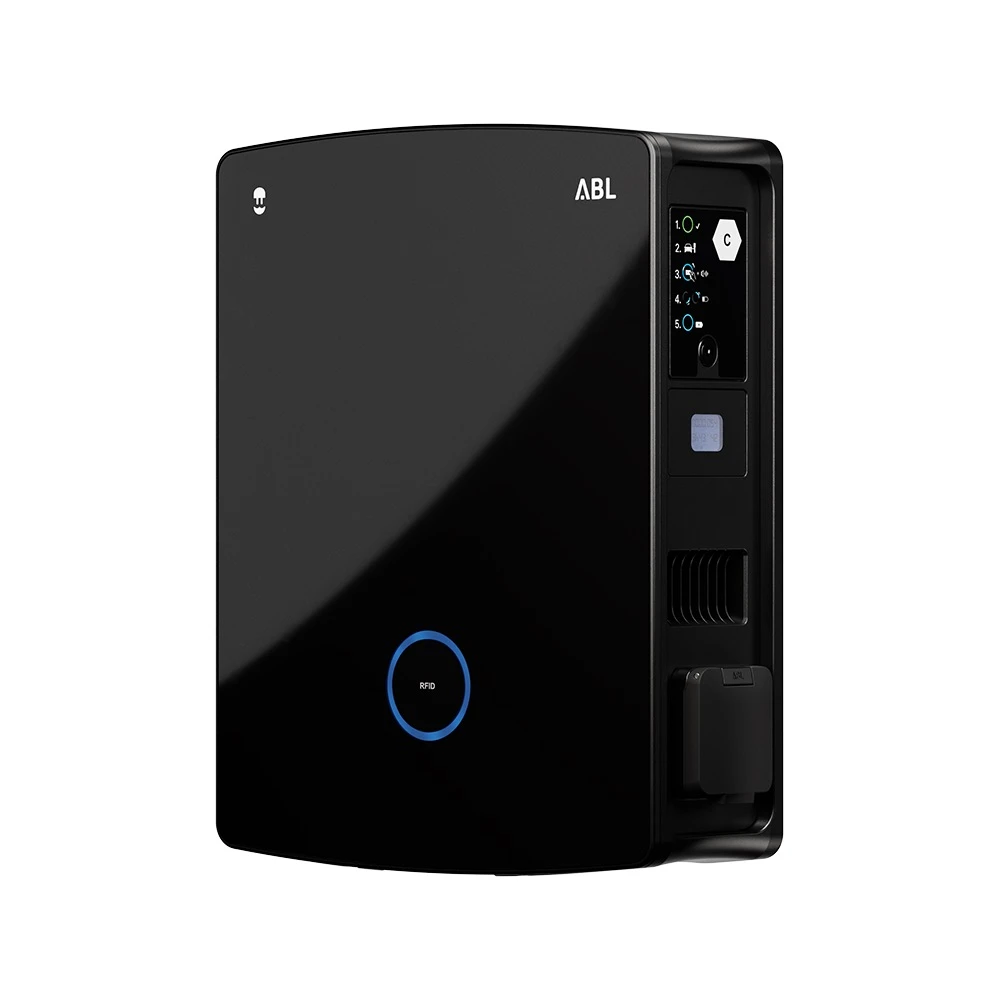 Miniatuur van Wallbox eM4 Twin Controller laadpaal 22kW MID 2x socket - zwart (100000323)
