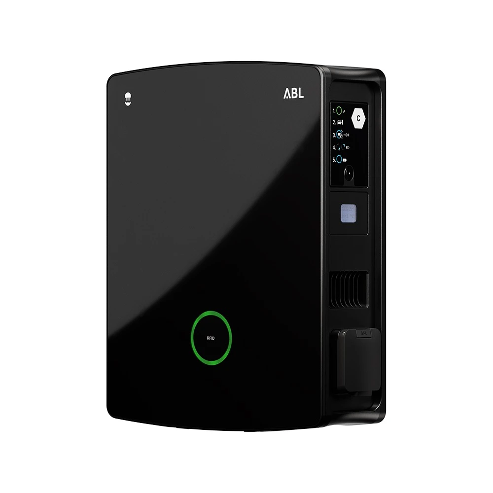 Miniatuur van Wallbox eM4 Twin Extender laadpaal 22kW MID 2x socket - zwart (100000324)