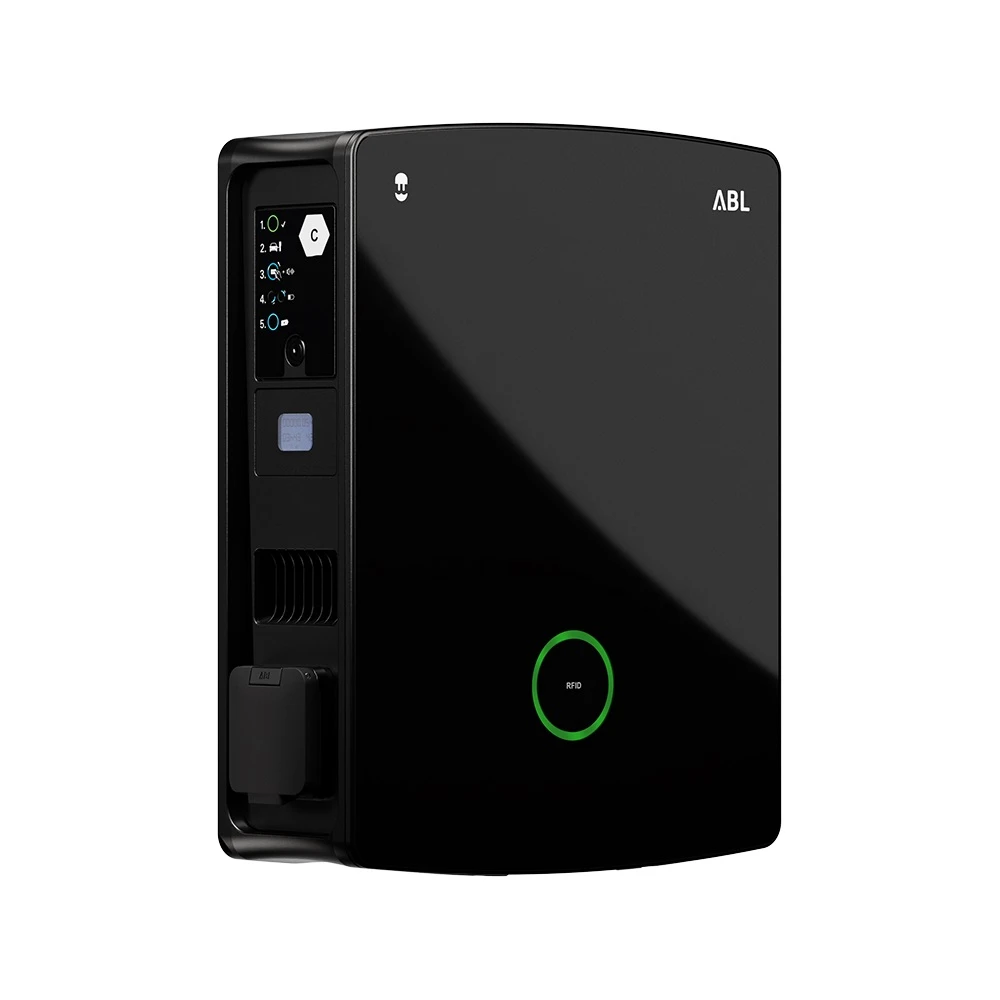 Miniatuur van Wallbox eM4 Twin Extender laadpaal 22kW MID 2x socket - zwart (100000324)