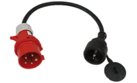 Miniatuur van CEE campingstekker CEE contactstop 5-polig met geaarde contastekker schuko 16A