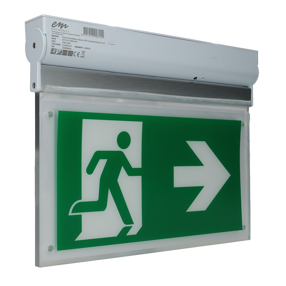Miniatuur van EMhub noodverlichting opbouw kantelbaar LED 3W AT (4081036)