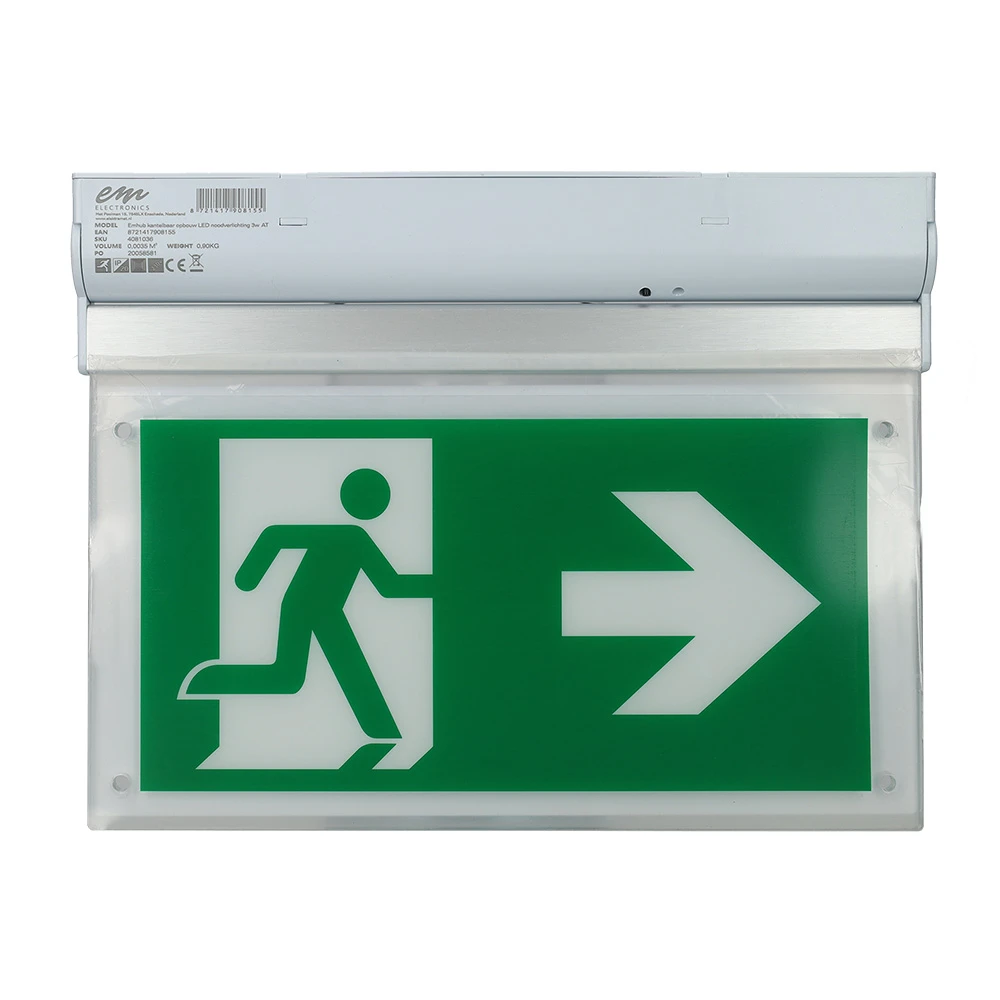 Miniatuur van EMhub noodverlichting opbouw kantelbaar LED 3W AT (4081036)