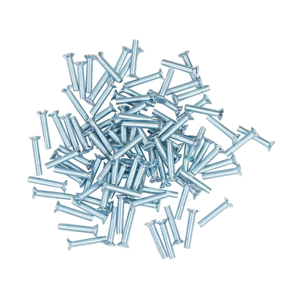 Miniatuur van EMhub M3 schroef platkop verzinkt DIN963-4.8 M3x20 per 100 stuks (4085002)