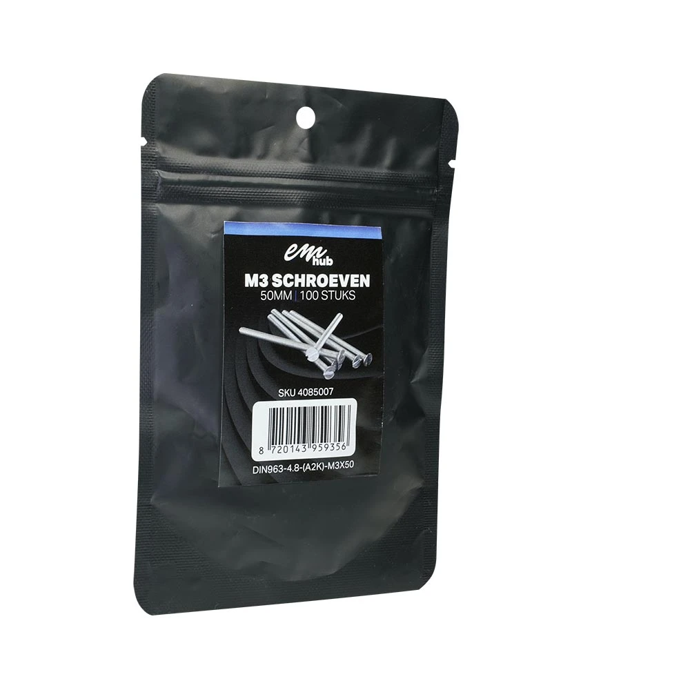 Miniatuur van EMhub M3 schroef platkop verzinkt DIN963-4.8 M3x50 per 100 stuks (4085007)
