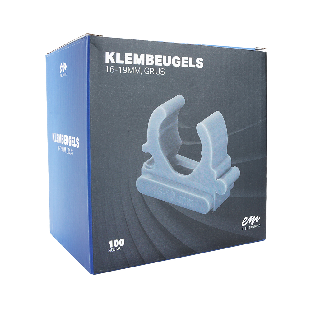 Miniatuur van EMhub buisklem 16 - 19mm grijs per 100 stuks (4085008)..