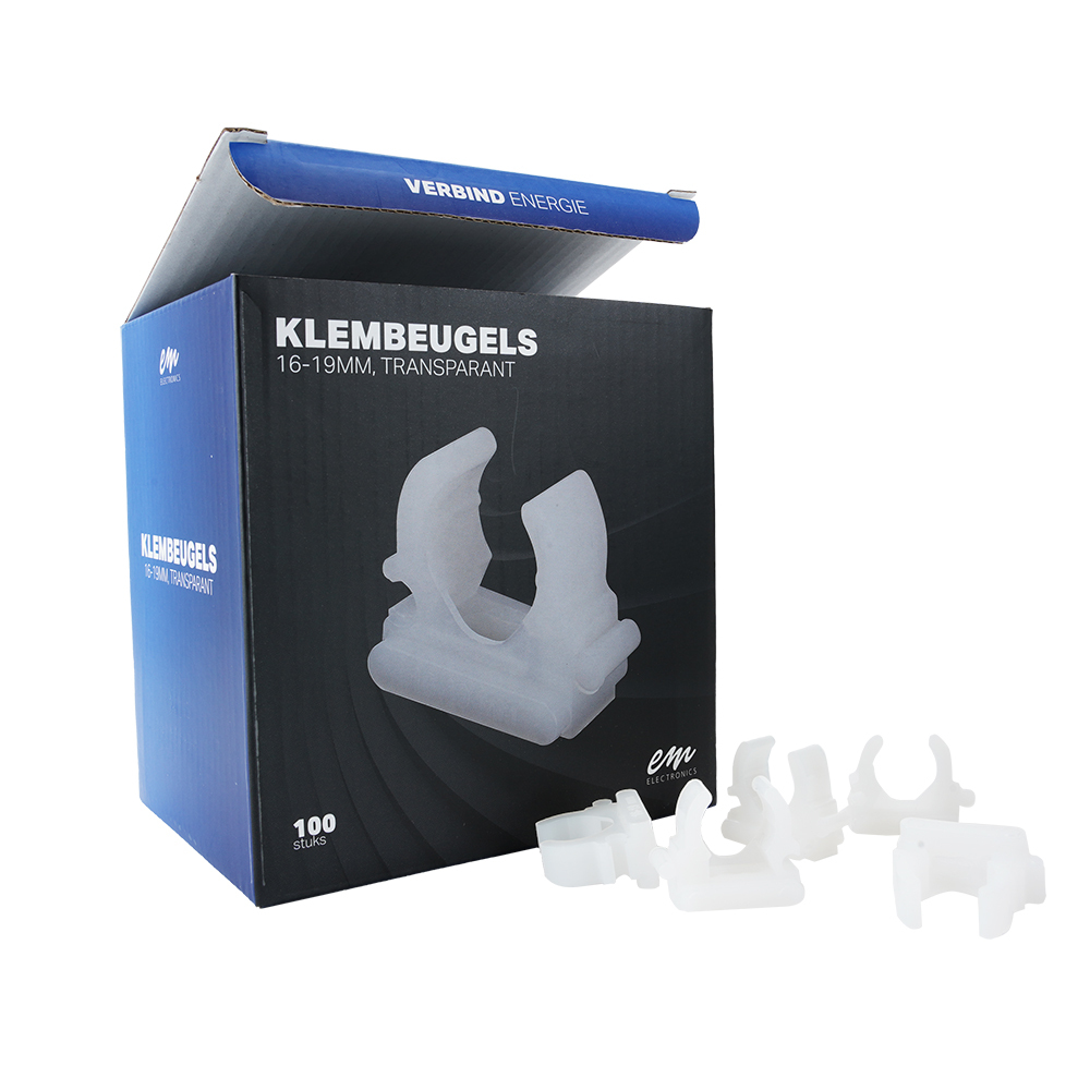 Miniatuur van EMhub buisklem 16 - 19mm transparant per 100 stuks (4085009)