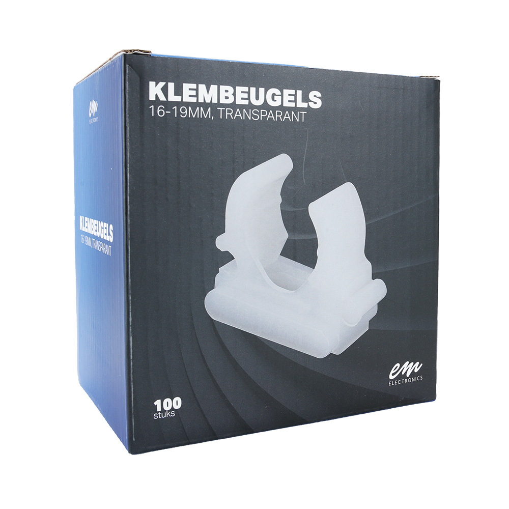 Miniatuur van EMhub buisklem 16 - 19mm transparant per 100 stuks (4085009)