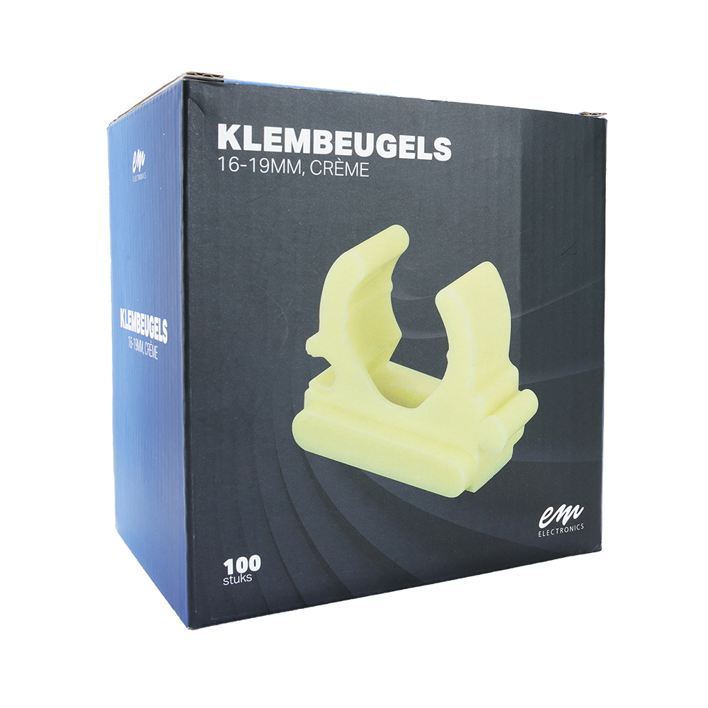 Miniatuur van EMhub buisklem 16 - 19mm crème per 100 stuks (4085010)