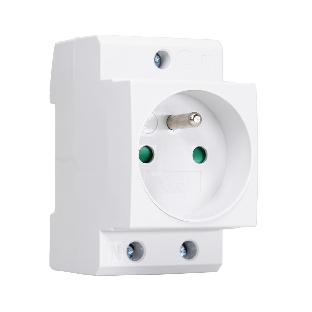 Miniatuur van EMAT stopcontact met PEN aarde din-rail