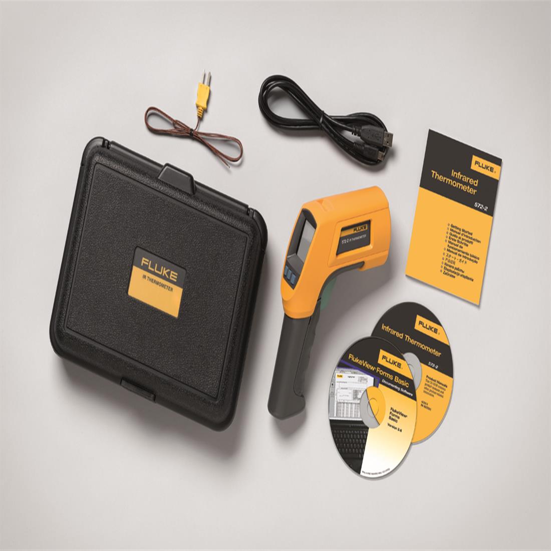 Miniatuur van FLUKE infrarood- en contactthermometer -30 tot 900ºC, incl. koffer, software