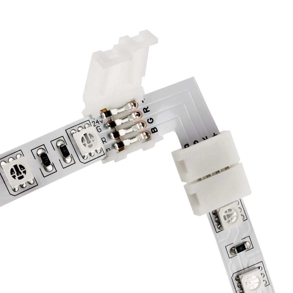 Miniatuur van Yphix LED strip connector 12V en 24V strip naar strip 90° RGB 5050 SMD IP20 (50056534)