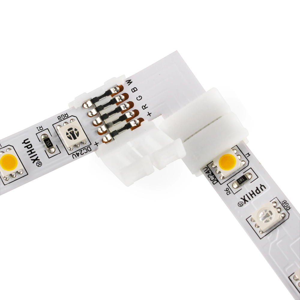 Miniatuur van Yphix LED strip connector 24V strip naar strip 90° RGBW 5050 SMD IP20 (50056565)