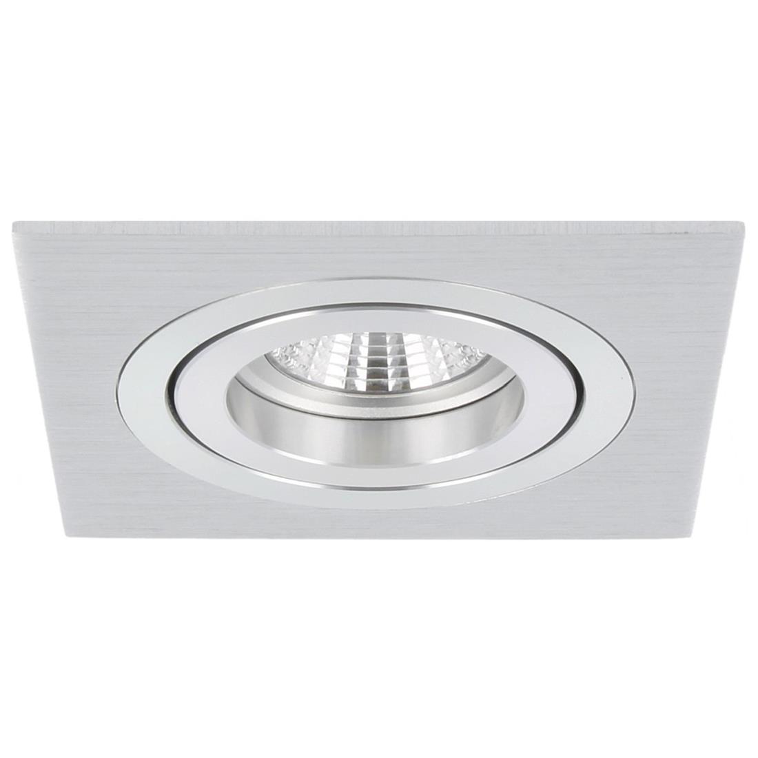 Miniatuur van Yphix inbouwspot vierkant kantelbaar aluminium GU10 zaagmaat Ø80mm - diameter 93mm (50114301)