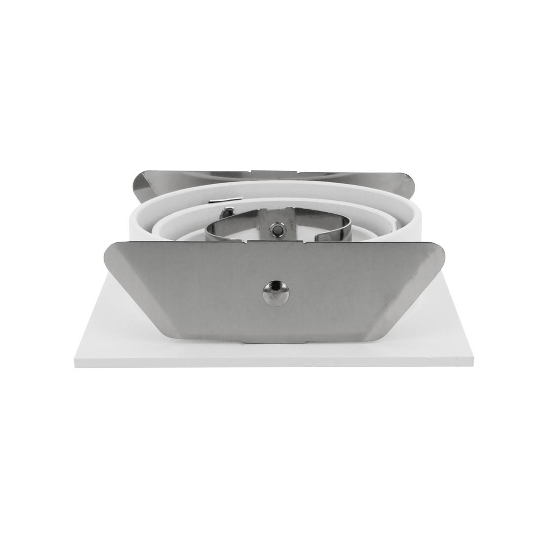 Miniatuur van Yphix inbouwspot vierkant kantelbaar wit GU10 zaagmaat Ø80mm - diameter 93mm met bladveren (50114371)