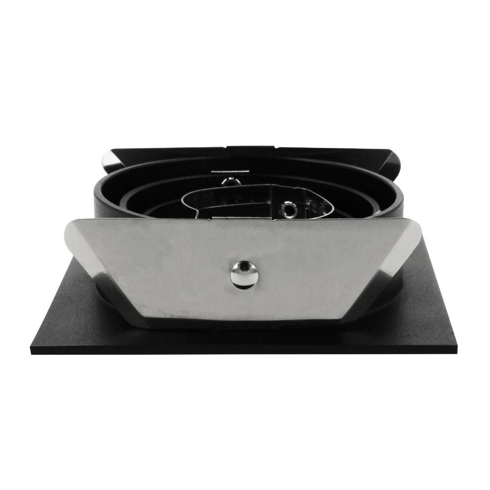 Miniatuur van Yphix inbouwspot vierkant kantelbaar zwart GU10 zaagmaat Ø80mm - diameter 93mm met bladveren (50114372)