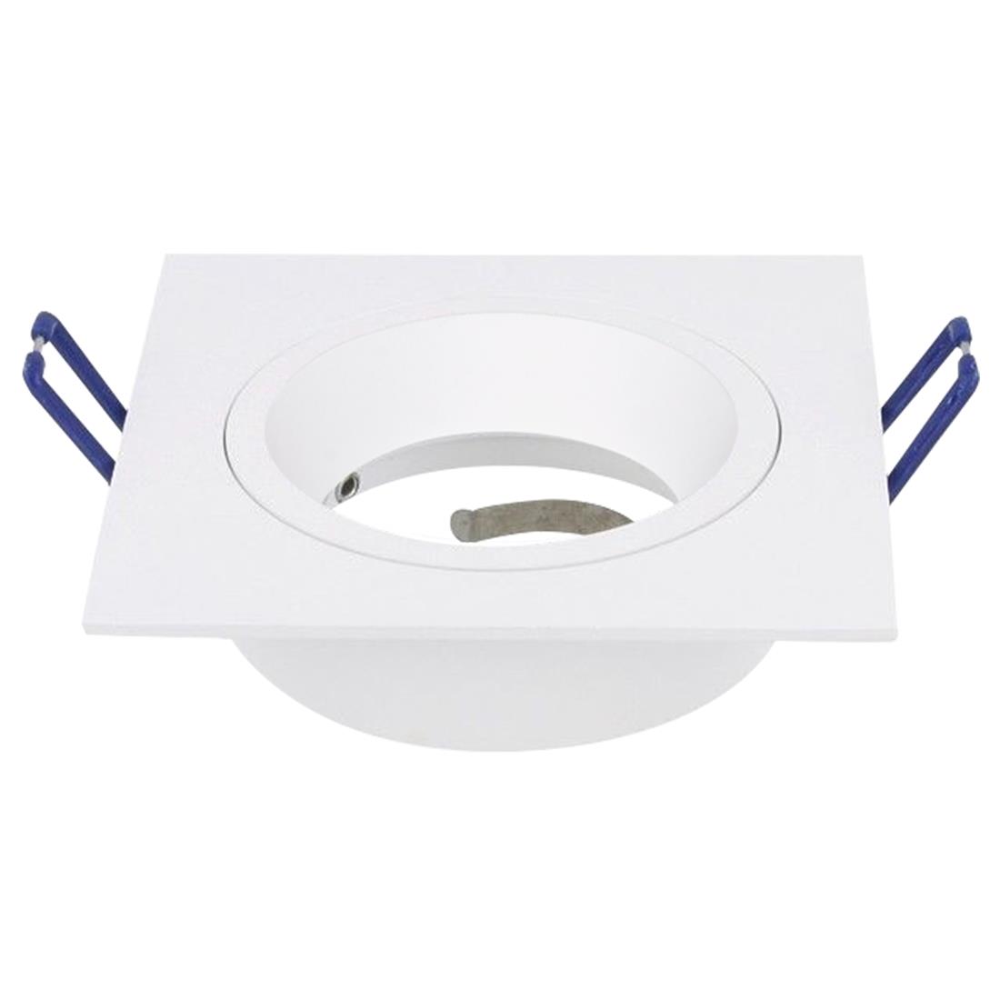 Miniatuur van Yphix inbouwspot vierkant vast wit GU10 zaagmaat Ø78mm - diameter 93mm - verdiept (50114429)