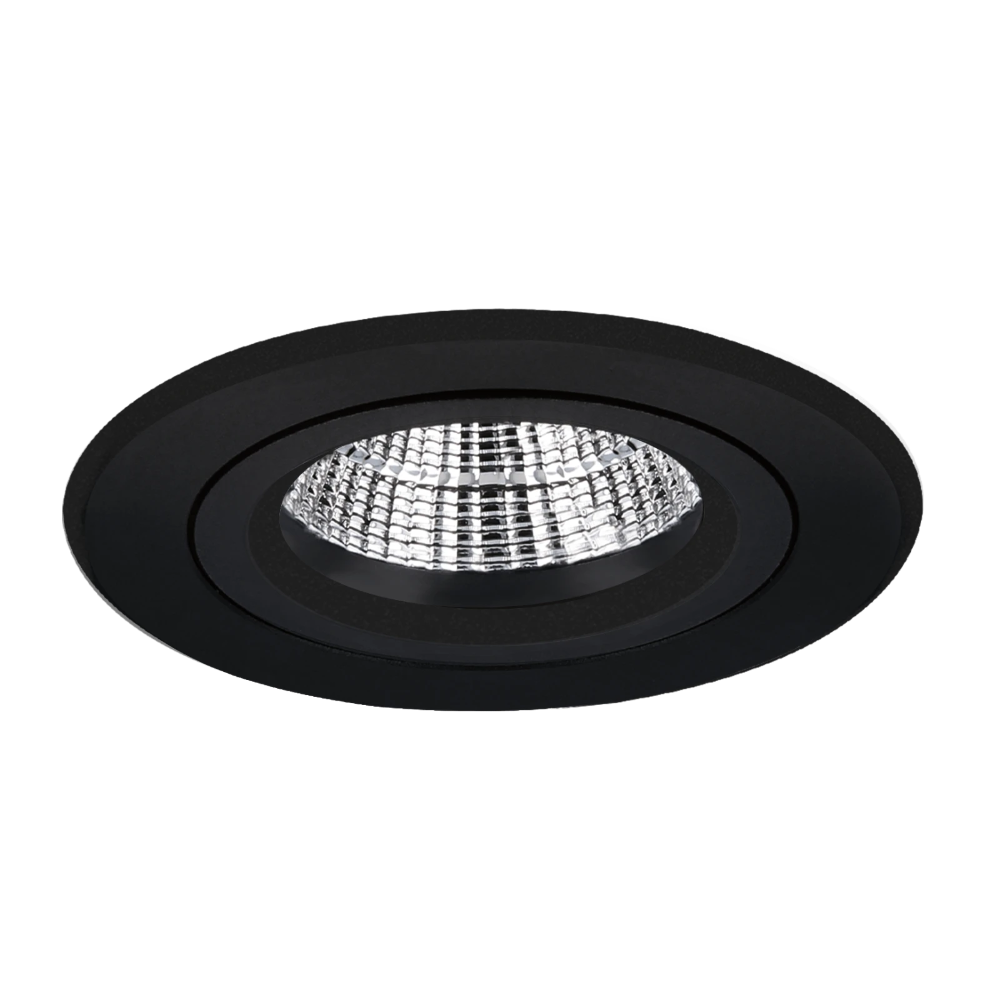 Miniatuur van Yphix inbouwspot rond kantelbaar zwart GU10 zaagmaat Ø70mm - diameter 82mm met bladveren (50114472)