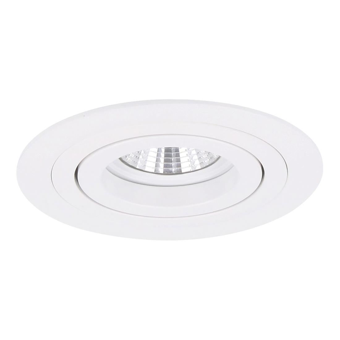 Miniatuur van Yphix inbouwspot rond kantelbaar wit GU10 zaagmaat Ø80mm - diameter 92mm met bladveren (50114474)