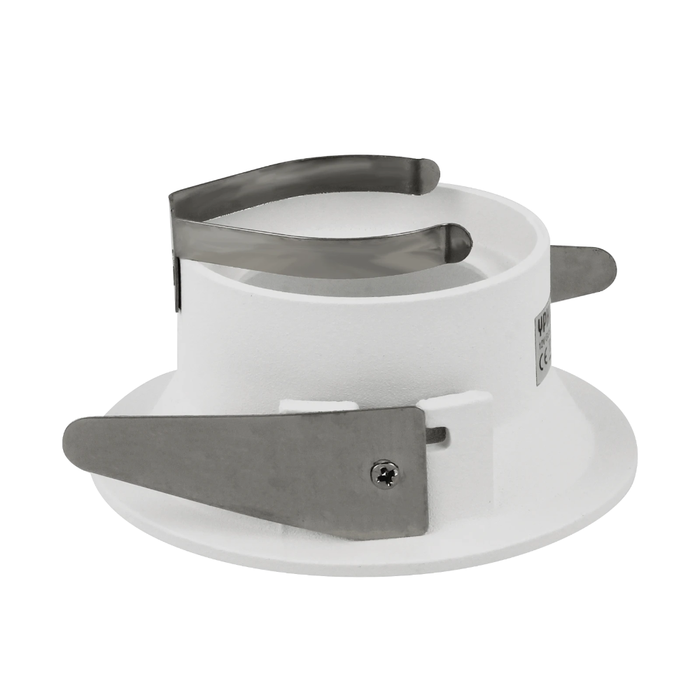 Miniatuur van Yphix inbouwspot rond vast wit GU10 zaagmaat Ø70mm - diameter 82mm - verdiept met bladveren (50114476)