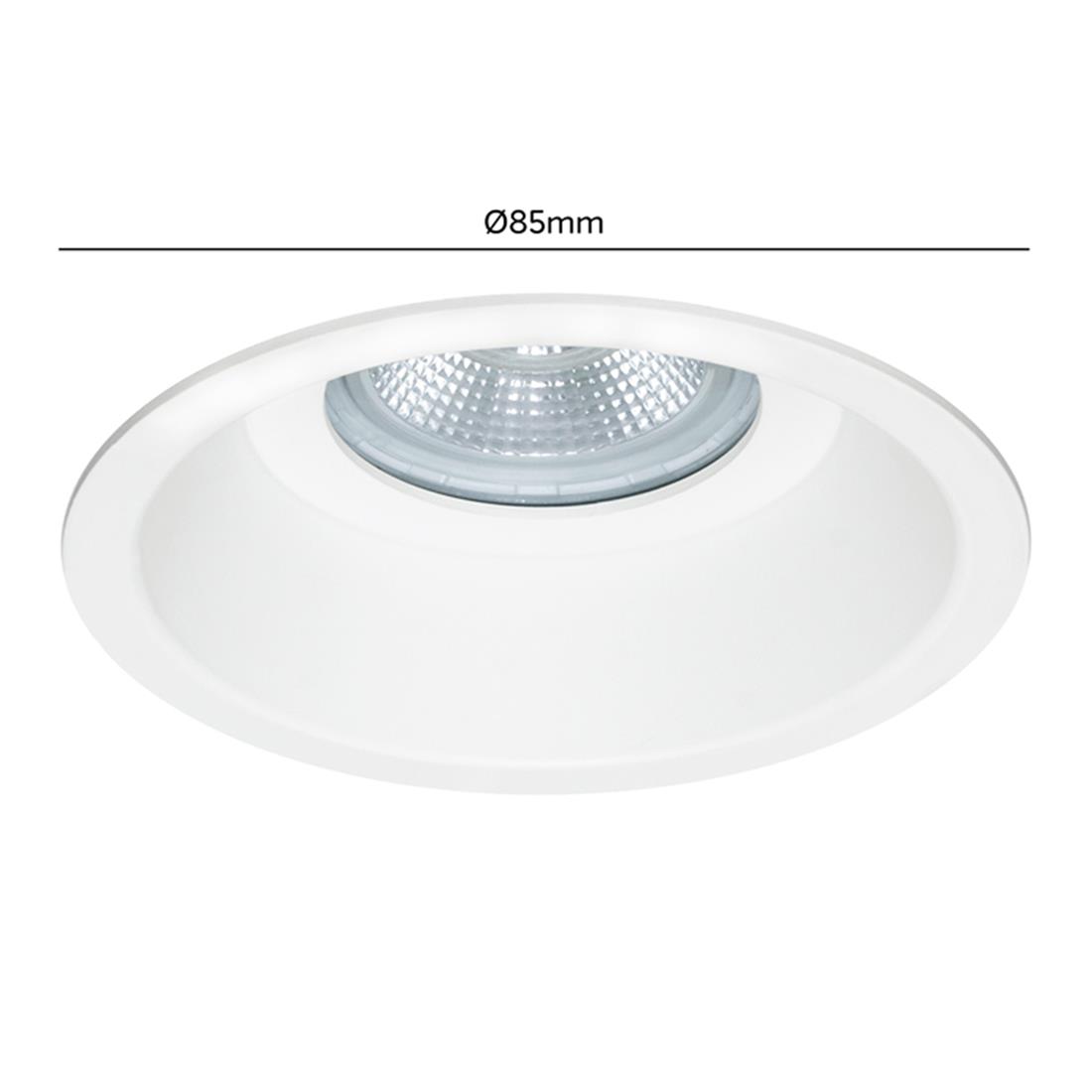 Miniatuur van Yphix inbouwspot rond vast wit GU10 zaagmaat Ø75mm - diameter 85mm (50184410)