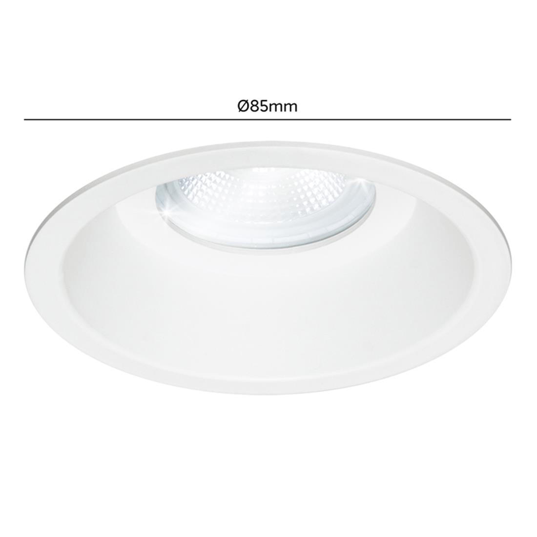 Miniatuur van Yphix inbouwspot rond vast wit GU10 zaagmaat Ø75mm - diameter 85mm - IP54 (50184420)