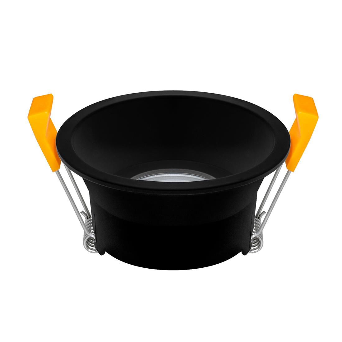 Miniatuur van Yphix inbouwspot rond vast zwart GU10 zaagmaat Ø75mm - diameter 85mm - IP54 (50184421)