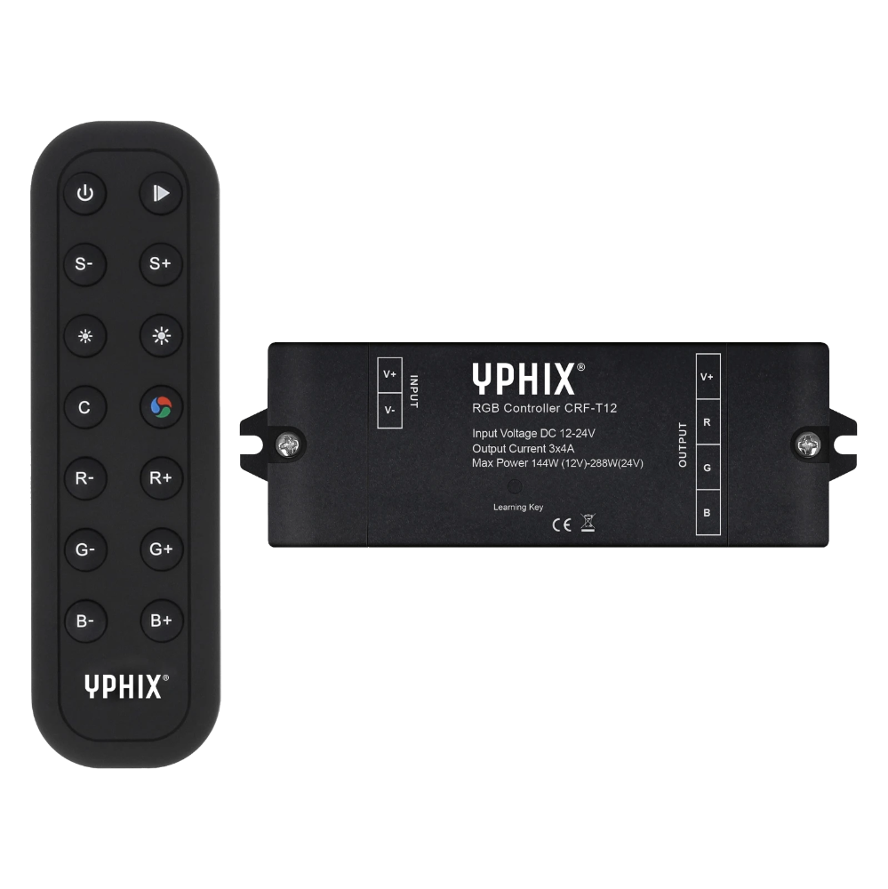 Miniatuur van Yphix RGB Controller CRF-T12 met RF afstandbediening (50204905)
