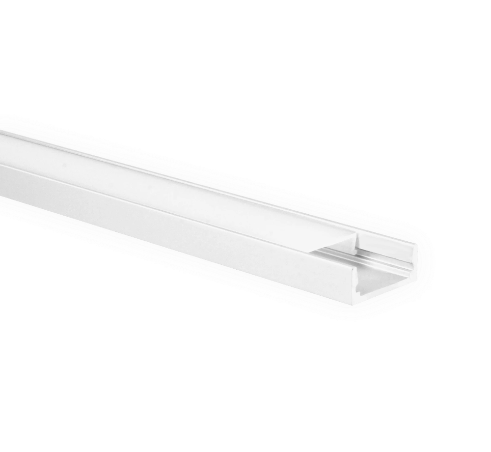Miniatuur van Yphix LED strip profiel Felita wit extra laag met melkwitte afdekkap - 1 meter (50289402)