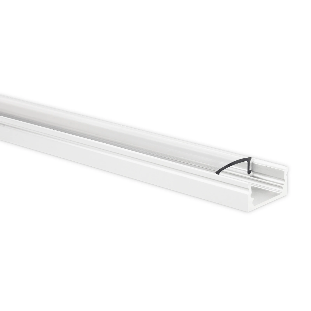 Miniatuur van Yphix LED strip profiel Potenza wit laag met transparante afdekkap - 1 meter (50289417)